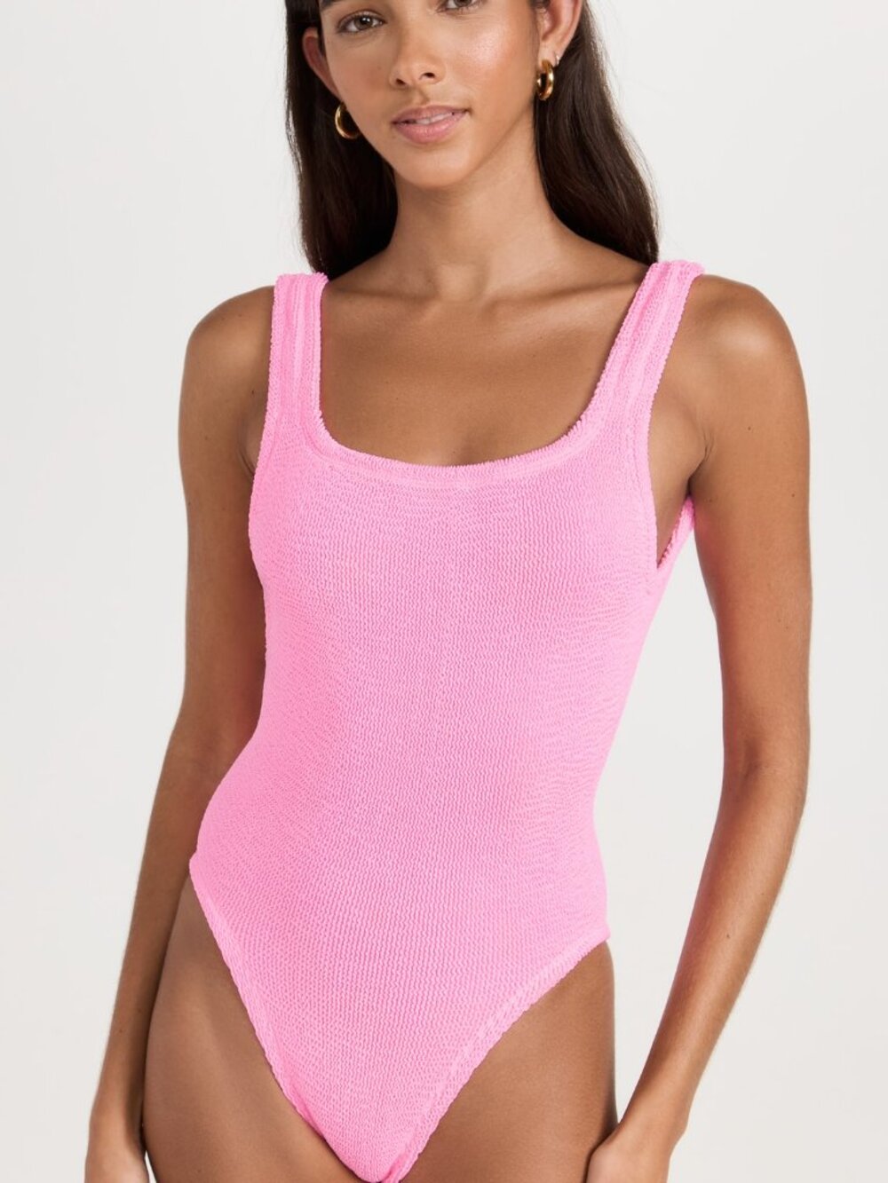 Hunza G Square Neck One Piece  Square Neck One Piece